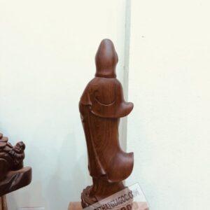 Tượng gỗ Quan Thế Âm Bồ Tát đứng đài sen cao 40 [2,500,000 ₫d_files (1)