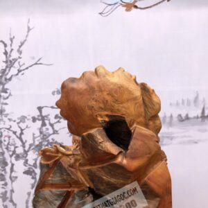 Tượng phật Di Lặc Ngồi Lá Sen Gỗ Hương Cực Đẹp [6,000,000] (2)