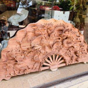 Tranh Quạt Gỗ Tứ Linh Siêu Đẹp Giá Rẻ [12,300,000] (1)